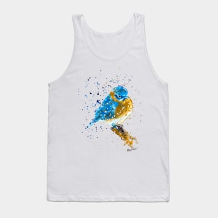 Blue Bird Sitting Tank Top